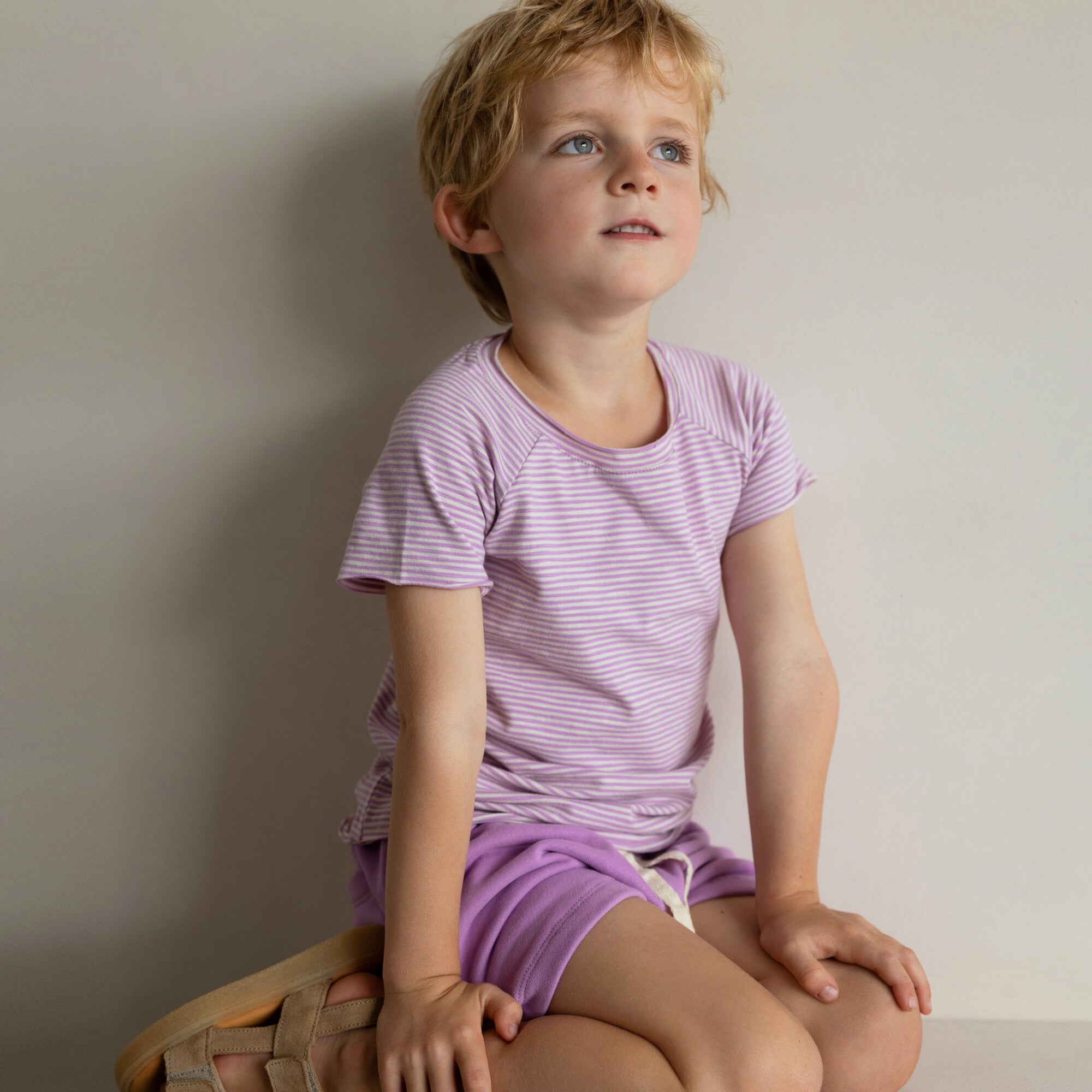 SWEAT BEACH SHORTS (LILAC)