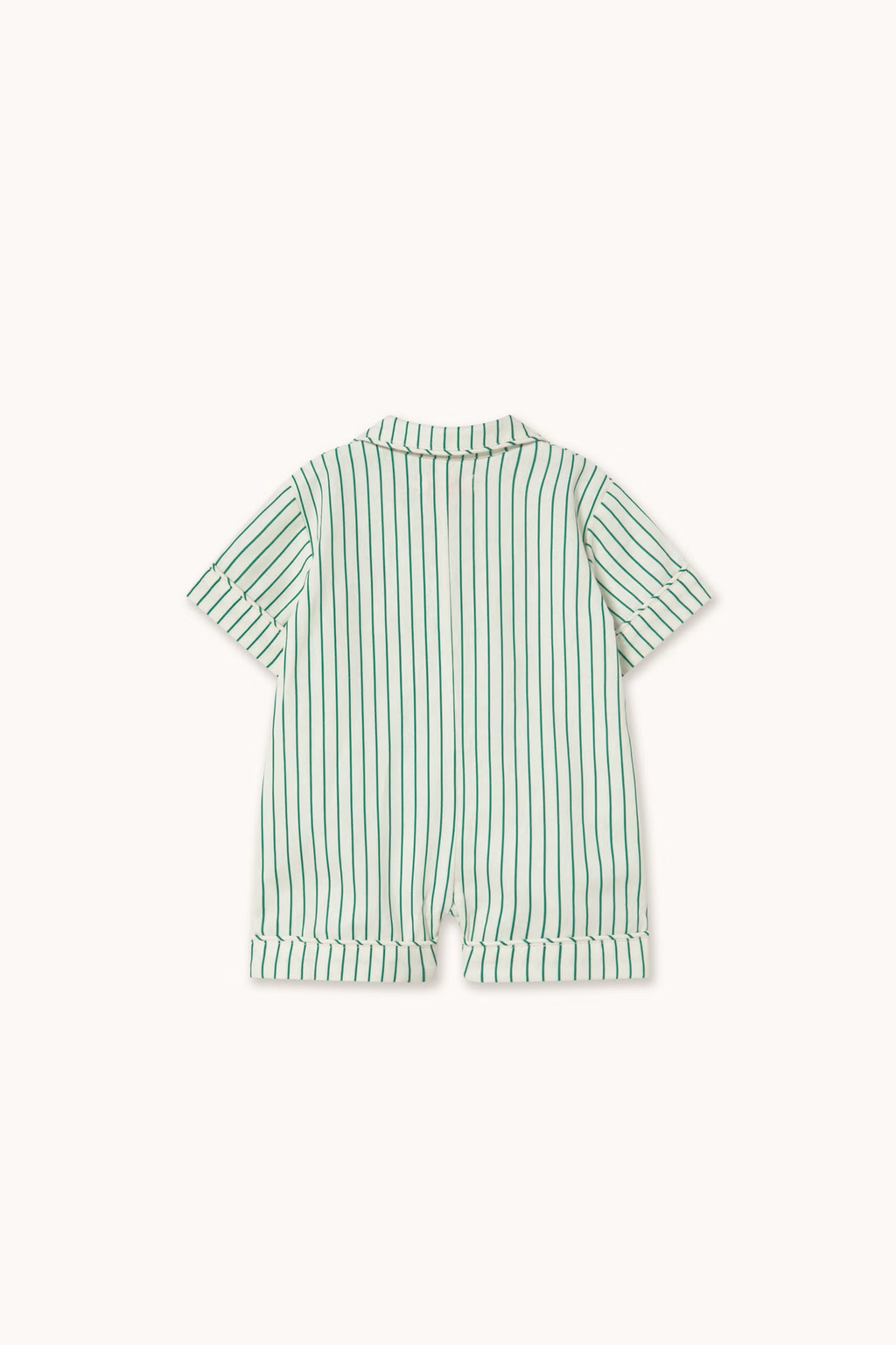EMERALD STRIPES BABY ONE-PIECE