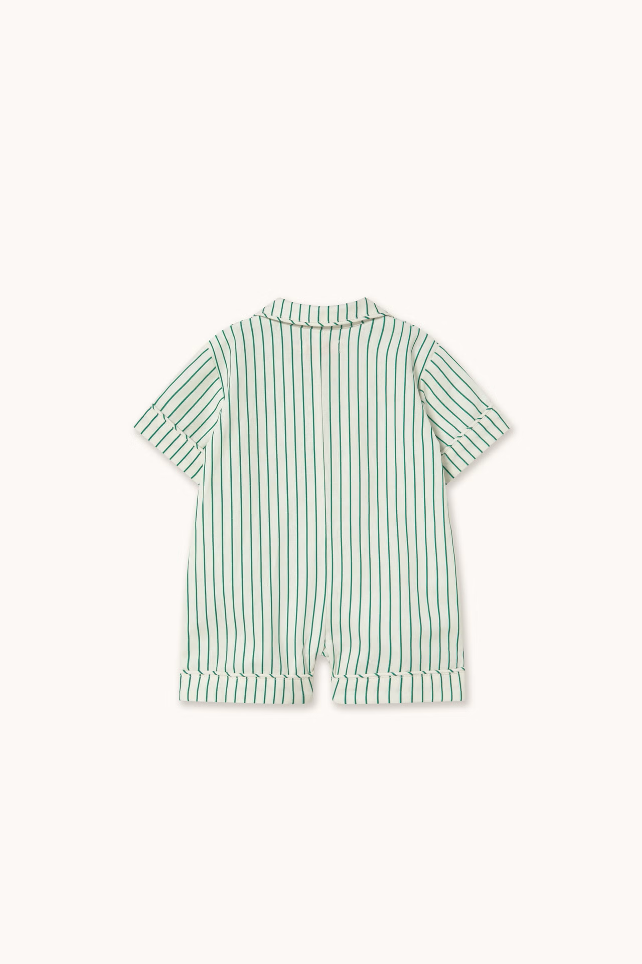 EMERALD STRIPES BABY ONE-PIECE