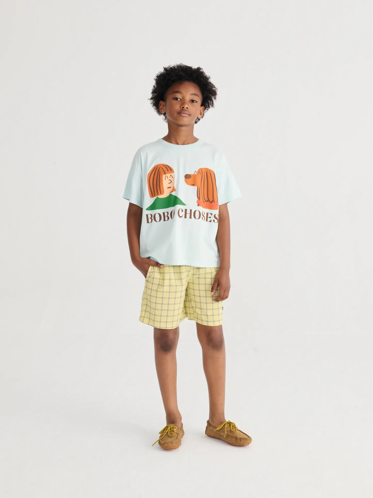 Spicy Window Pane woven bermuda shorts