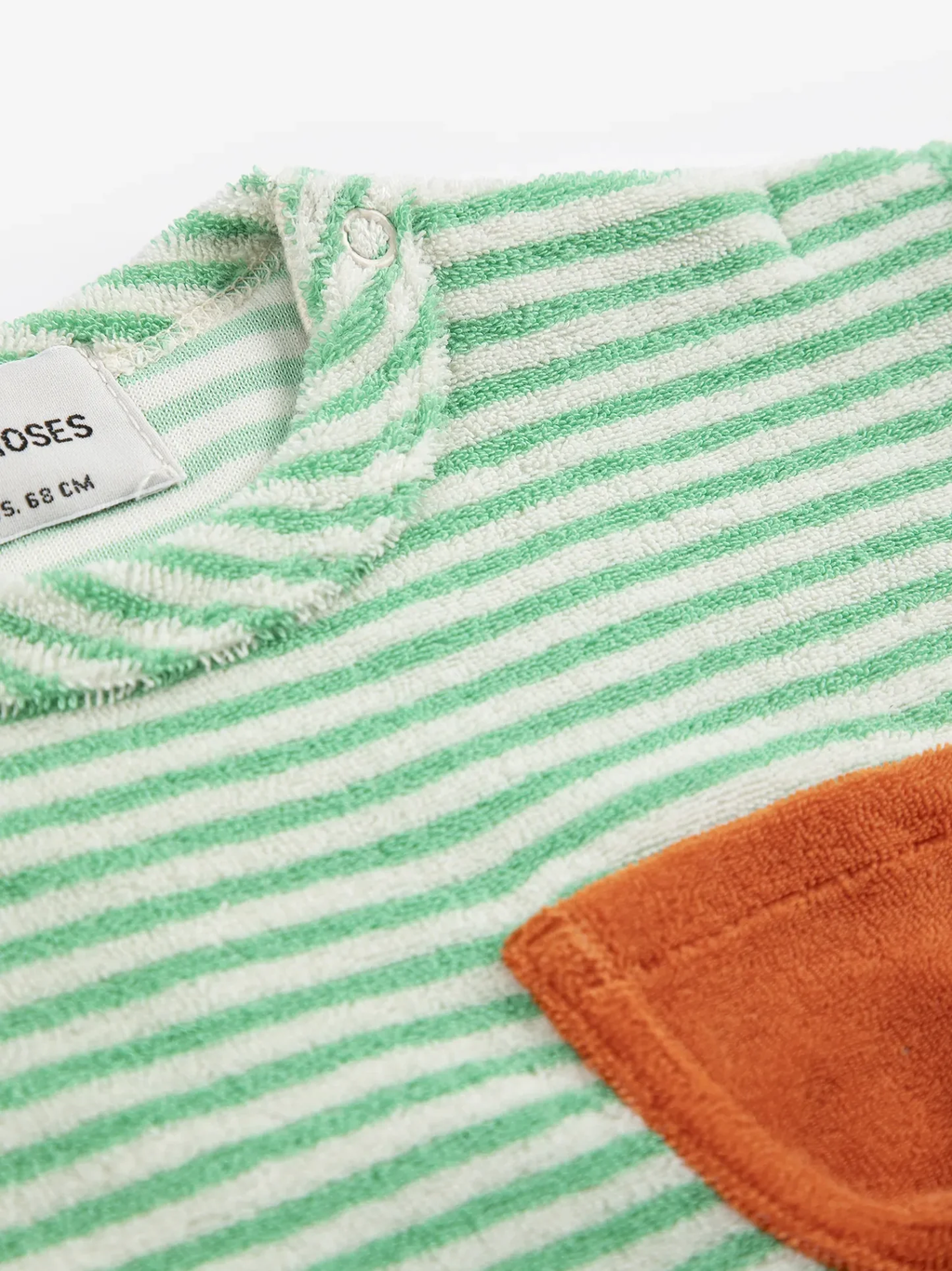 Green Stripes terry cloth Tshirt