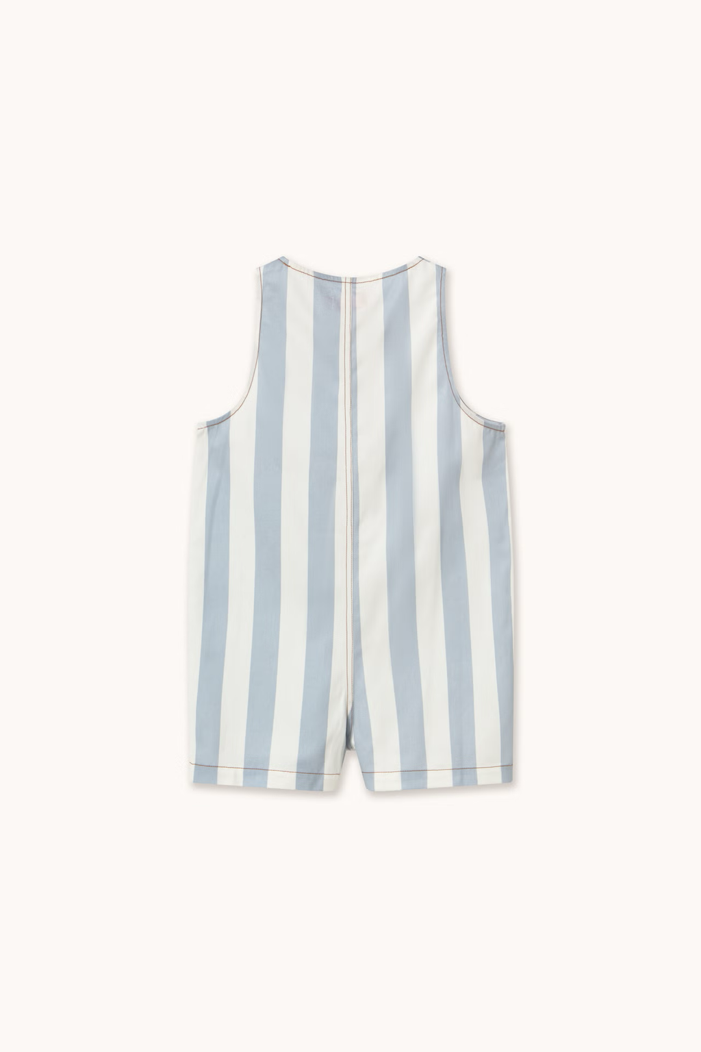 STRIPES TWILL SHORT ONE-PIECE