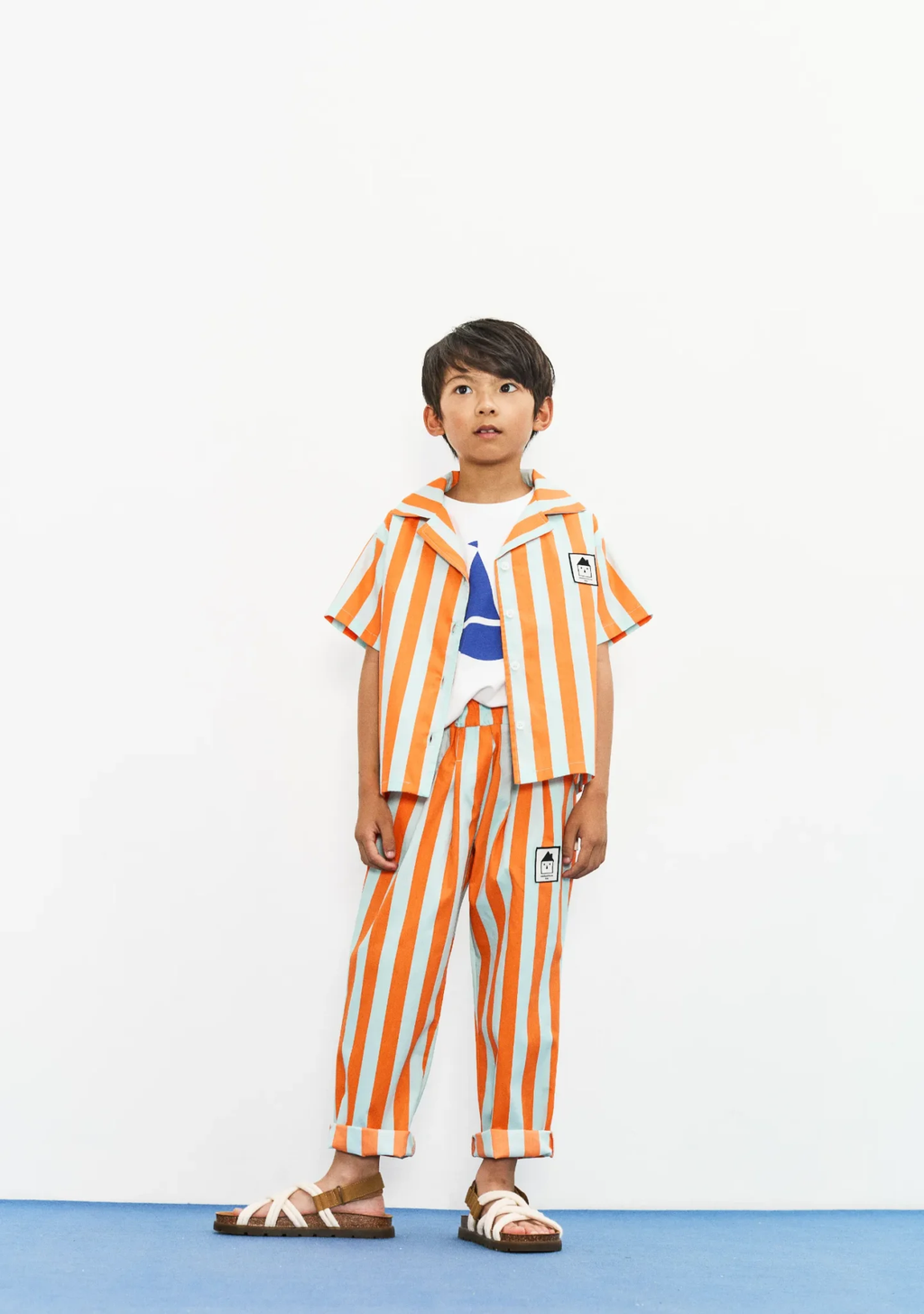 Stripes popelin pants