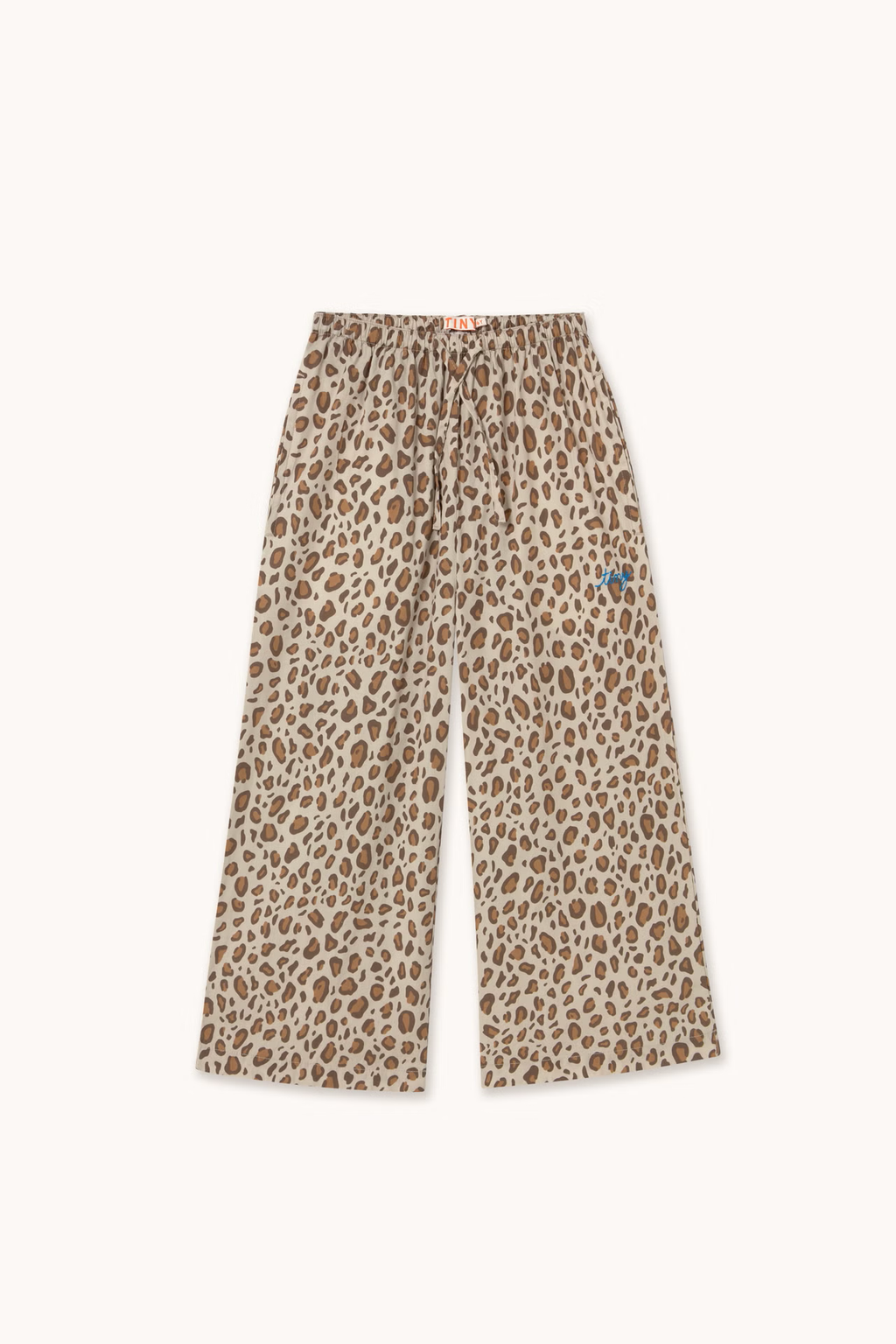 ANIMAL PRINT POPLIN PANTS