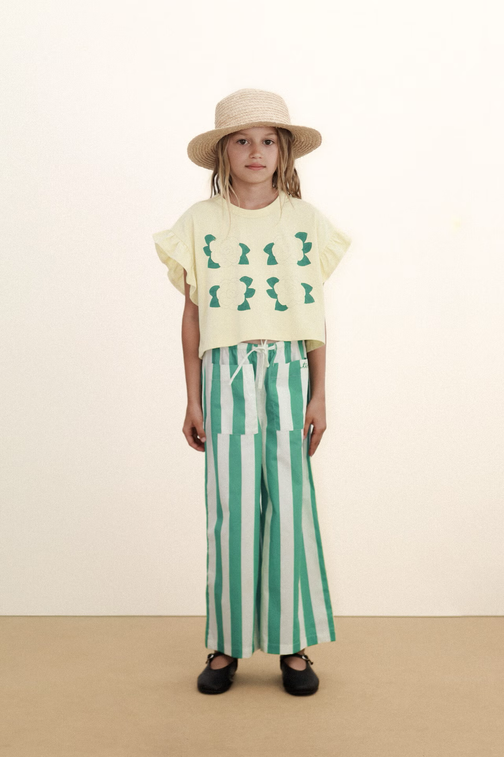 EMERALD STRIPES POCKETS PANT