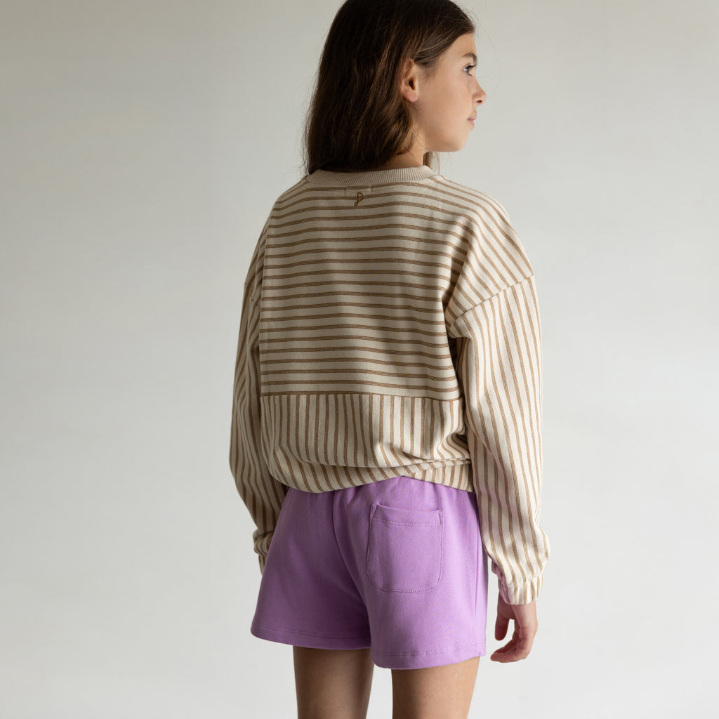 SWEAT BEACH SHORTS (LILAC)