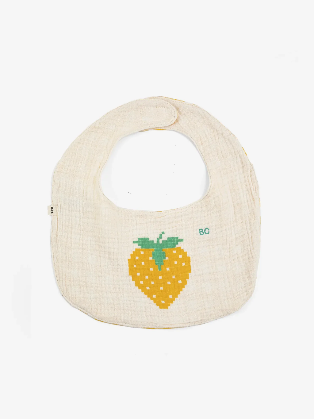Pixel Strawberry bib
