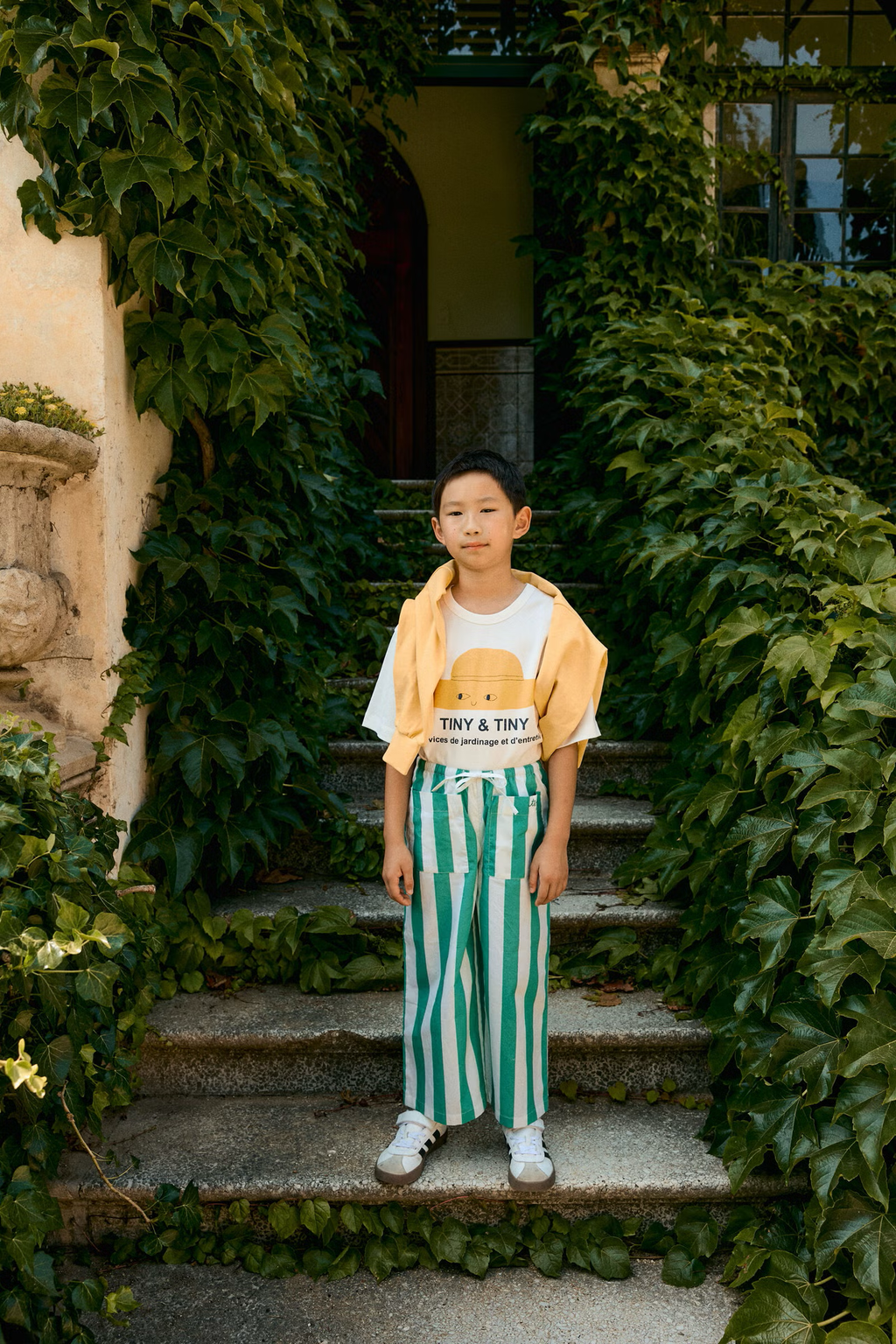 EMERALD STRIPES POCKETS PANT