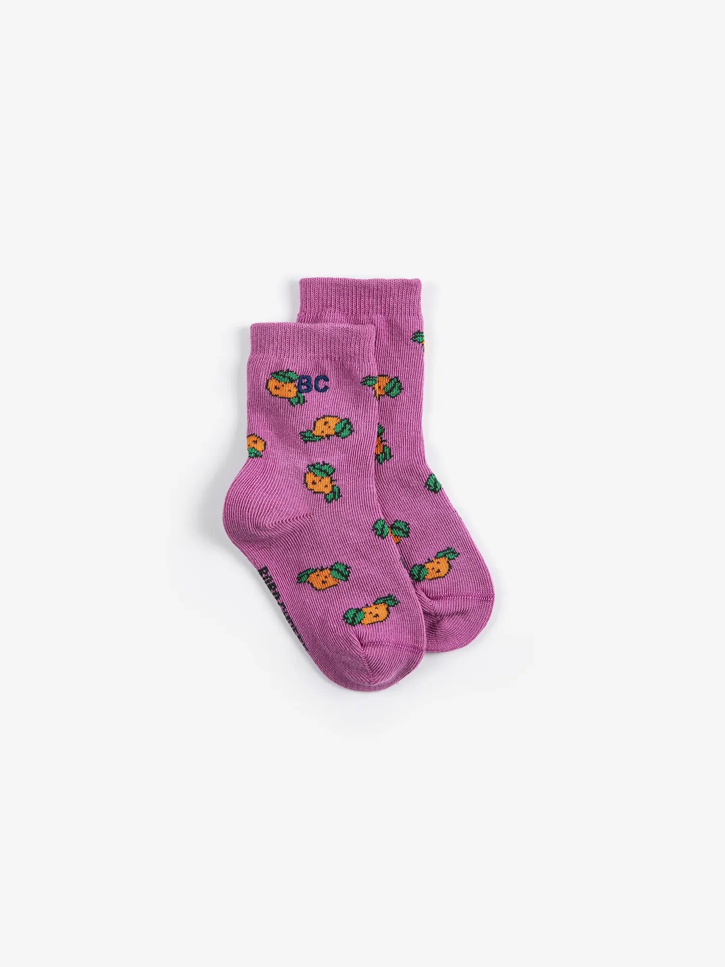 Tangerine all over short socks
