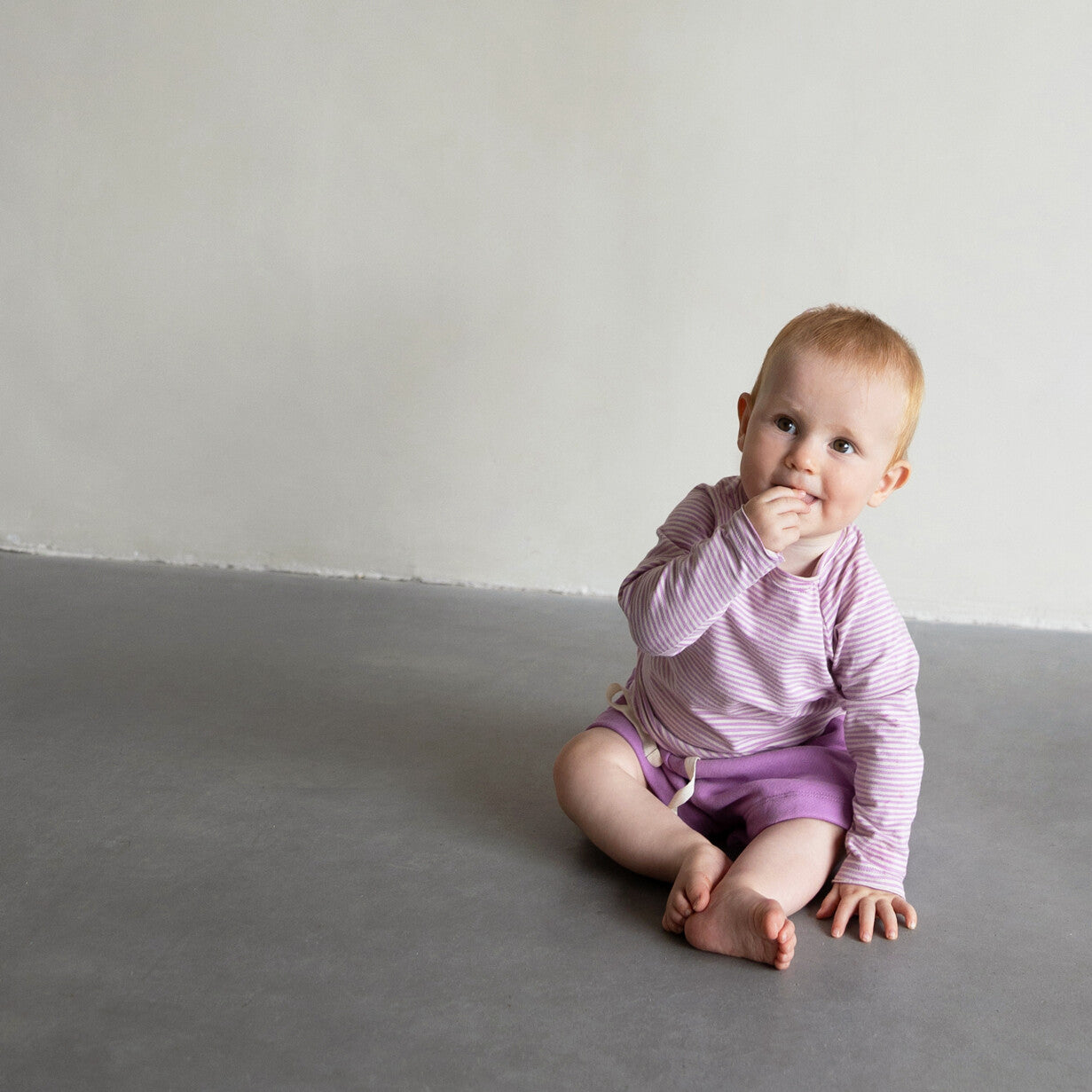 SWEAT BEACH SHORTS (LILAC)