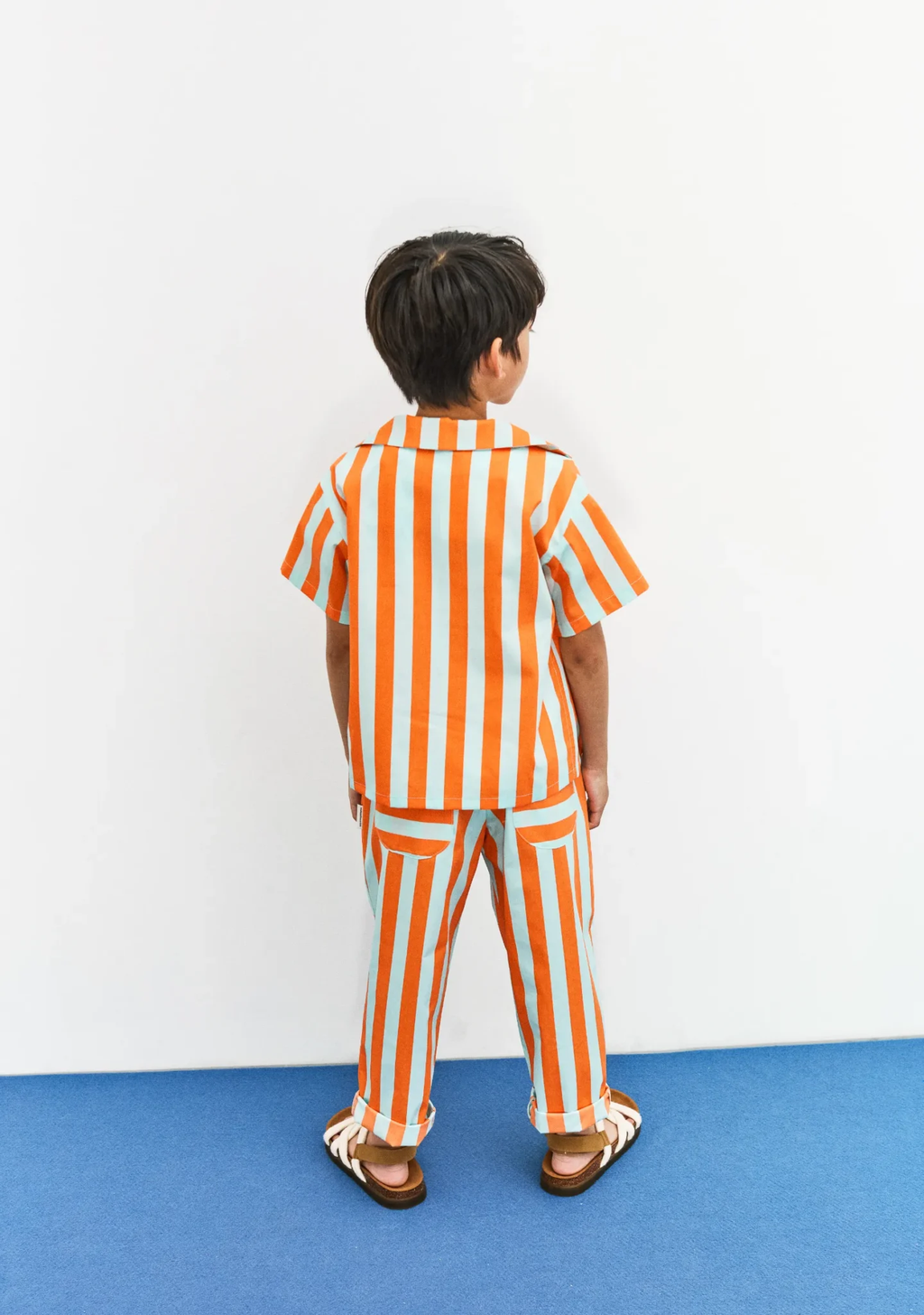 Stripes popelin pants