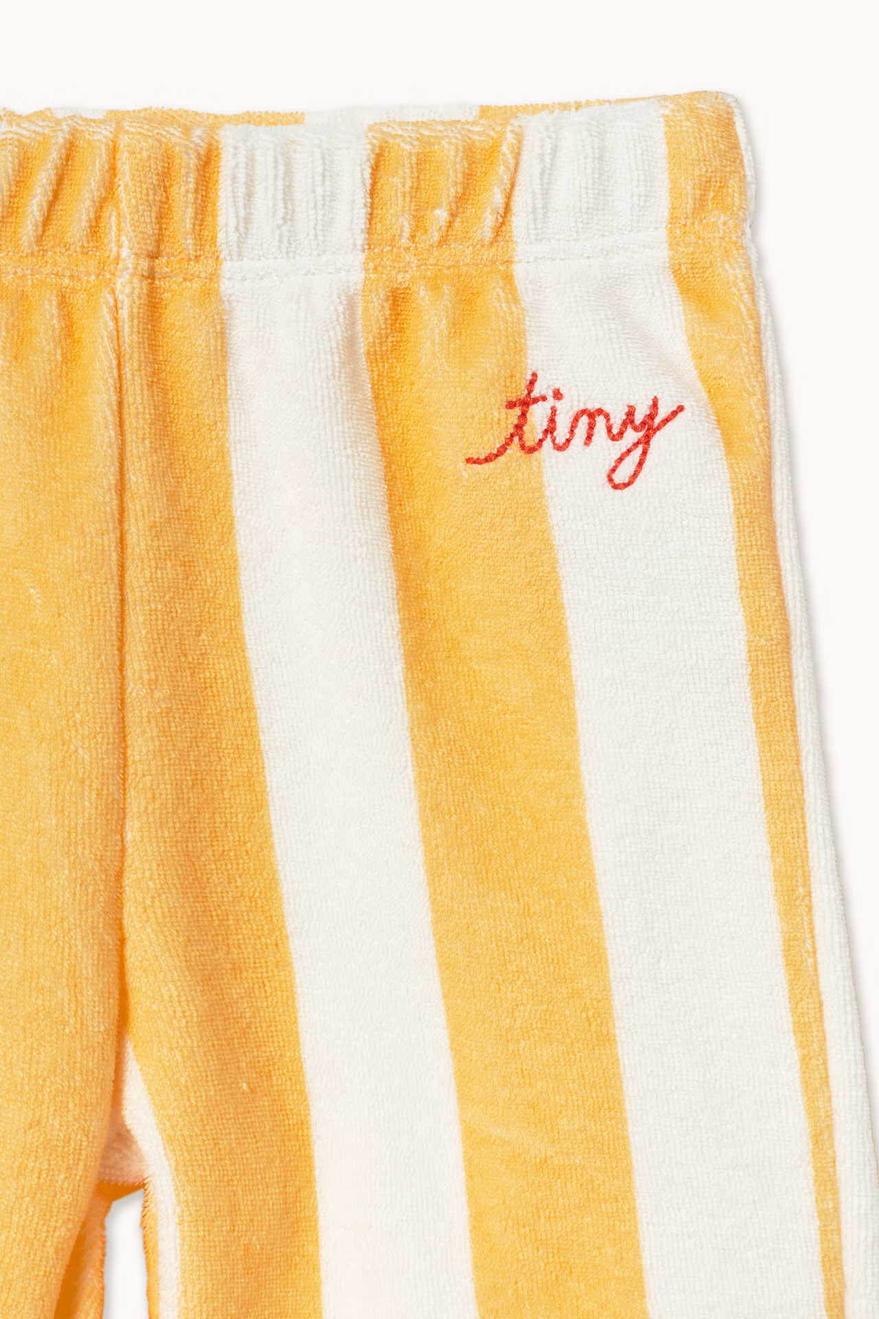 YELLOW STRIPES TOWEL SWEATPANT