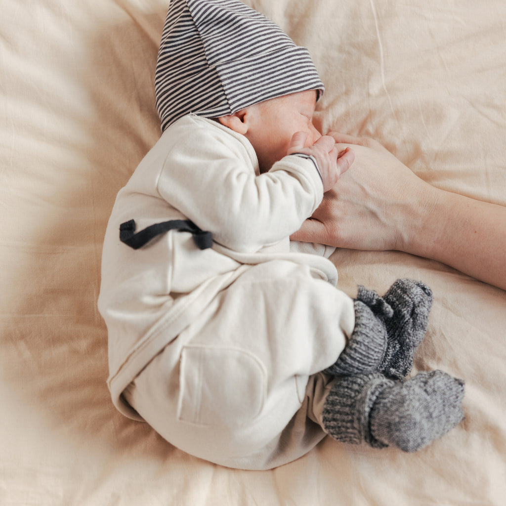 CROSS-OVER BABY CARDIGAN CASHMERE-BLEND