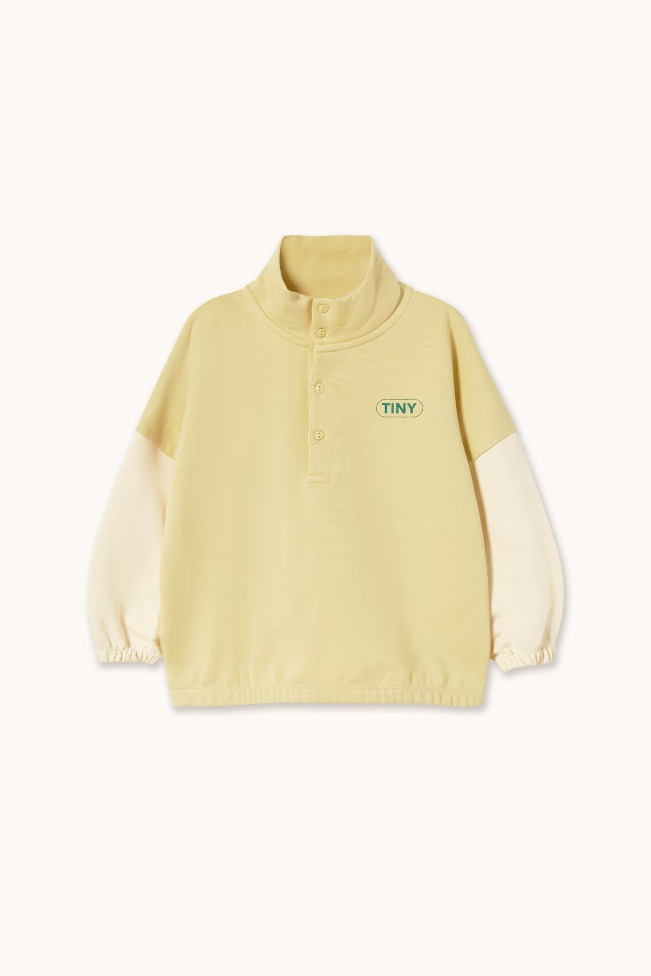 COLOR BLOCK MOCKNECK SWEATSHIRT