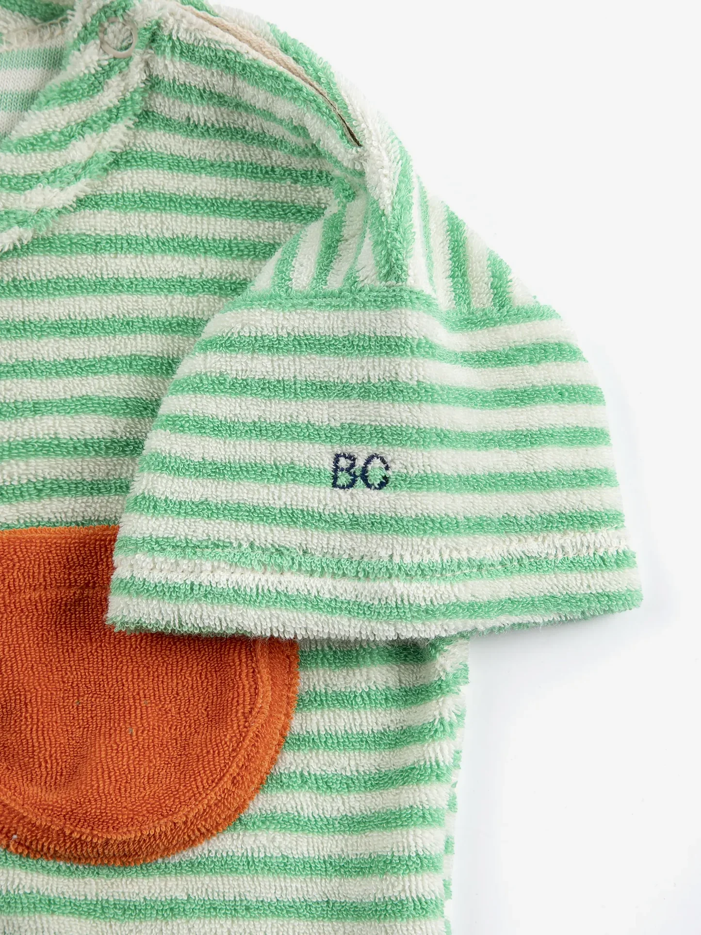 Green Stripes terry cloth Tshirt