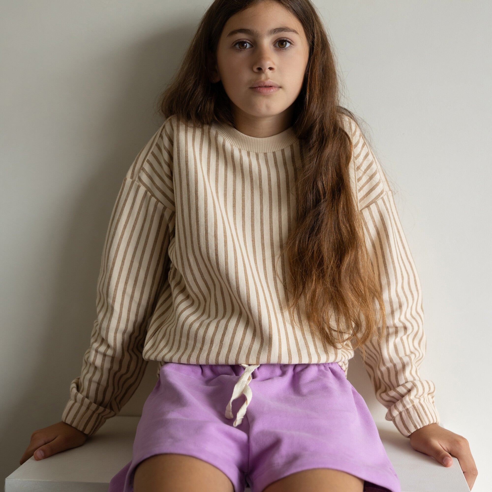 SWEAT BEACH SHORTS (LILAC)