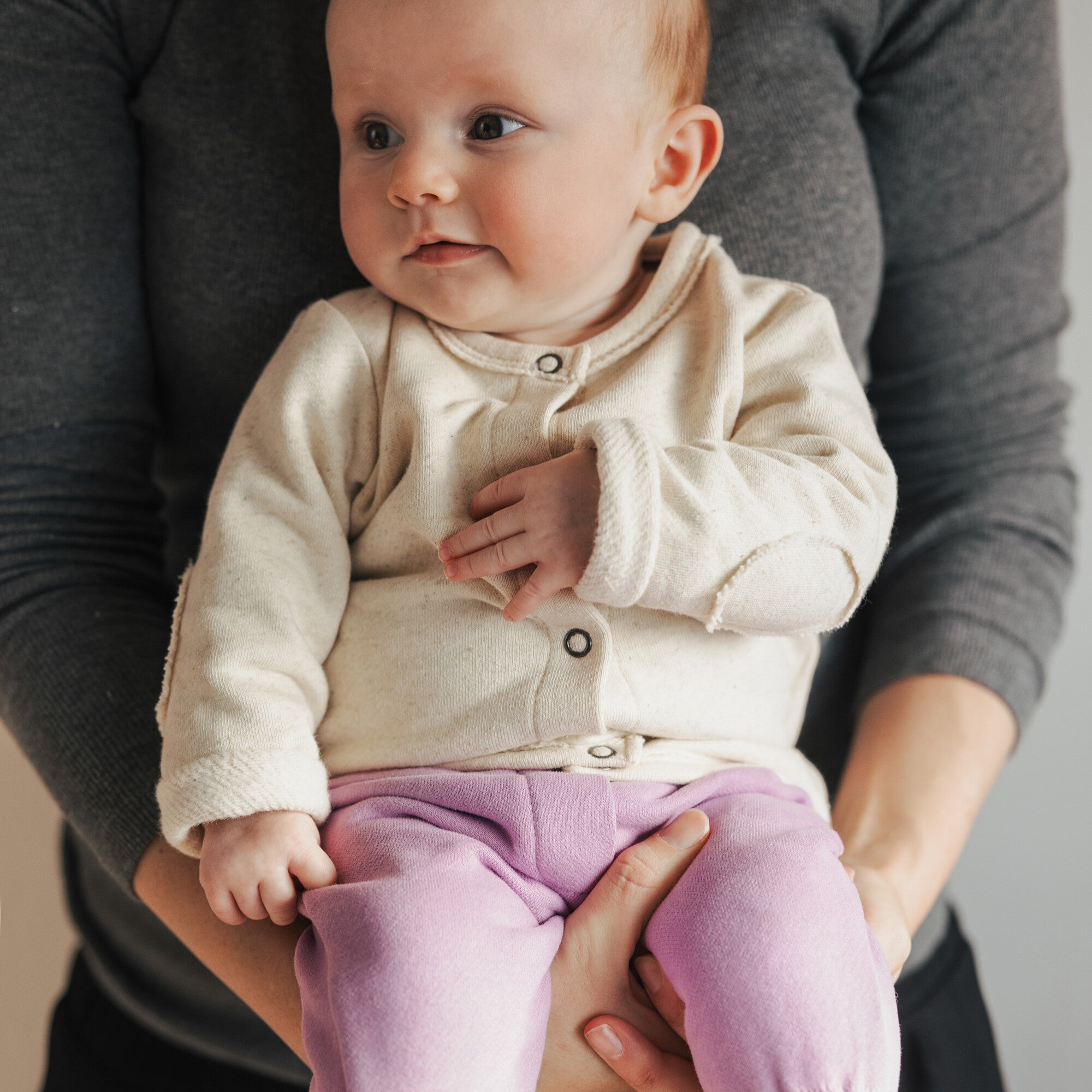 TAPERED BABY SWEAT PANTS (LILAC)