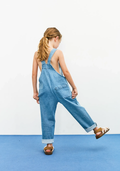 Apple denim overall