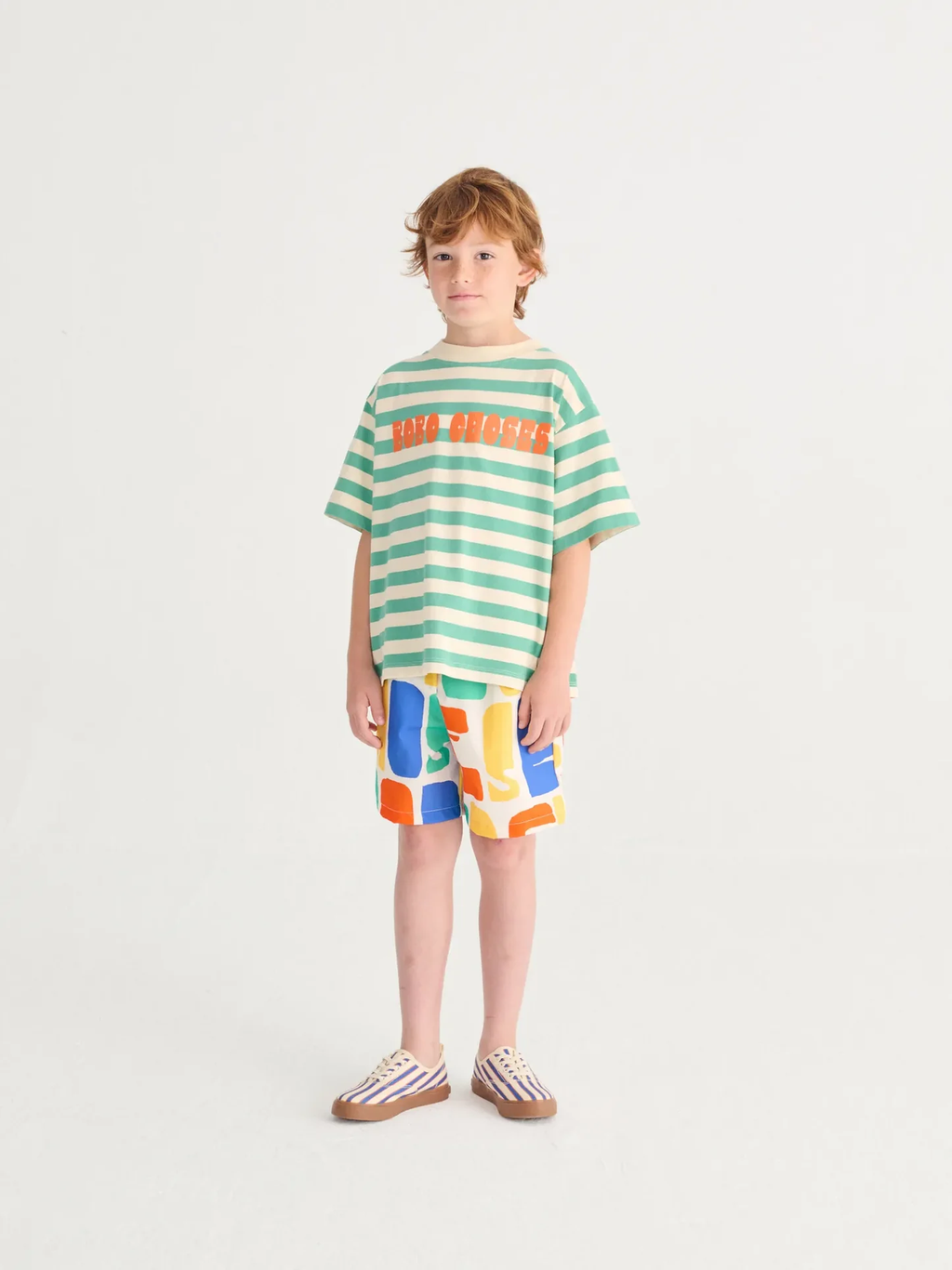 Bobo Choses Modern striped T‑shirt